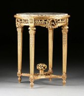 A LOUIS XVI STYLE MARBLE TOPPE