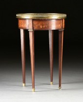 A LOUIS XVI STYLE MARBLE TOPPE