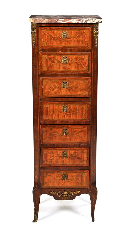A Louis XVI Style Marquetry and