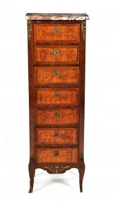 A Louis XVI Style Marquetry an