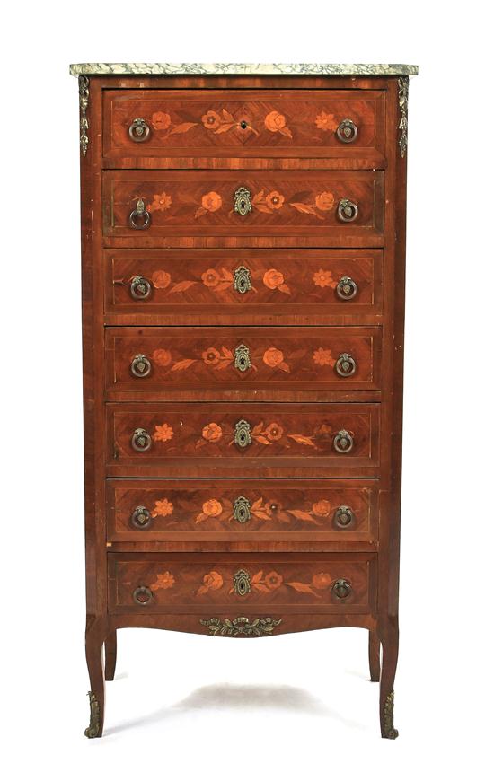 A Louis XVI Style Marquetry and