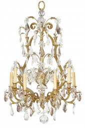 A LOUIS XVI STYLE NINE LIGHT C
