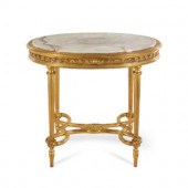 A Louis XVI Style Onyx-Inset G
