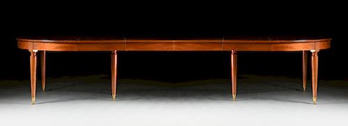 A LOUIS XVI STYLE POLISHED MAHOGANY