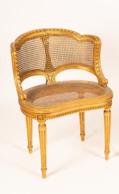 A Louis XVI style salon chair