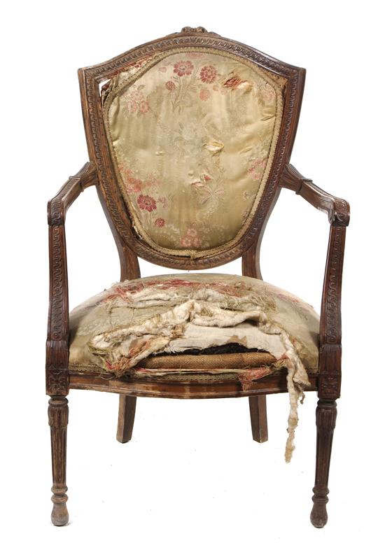 A Louis XVI Style Shield Back