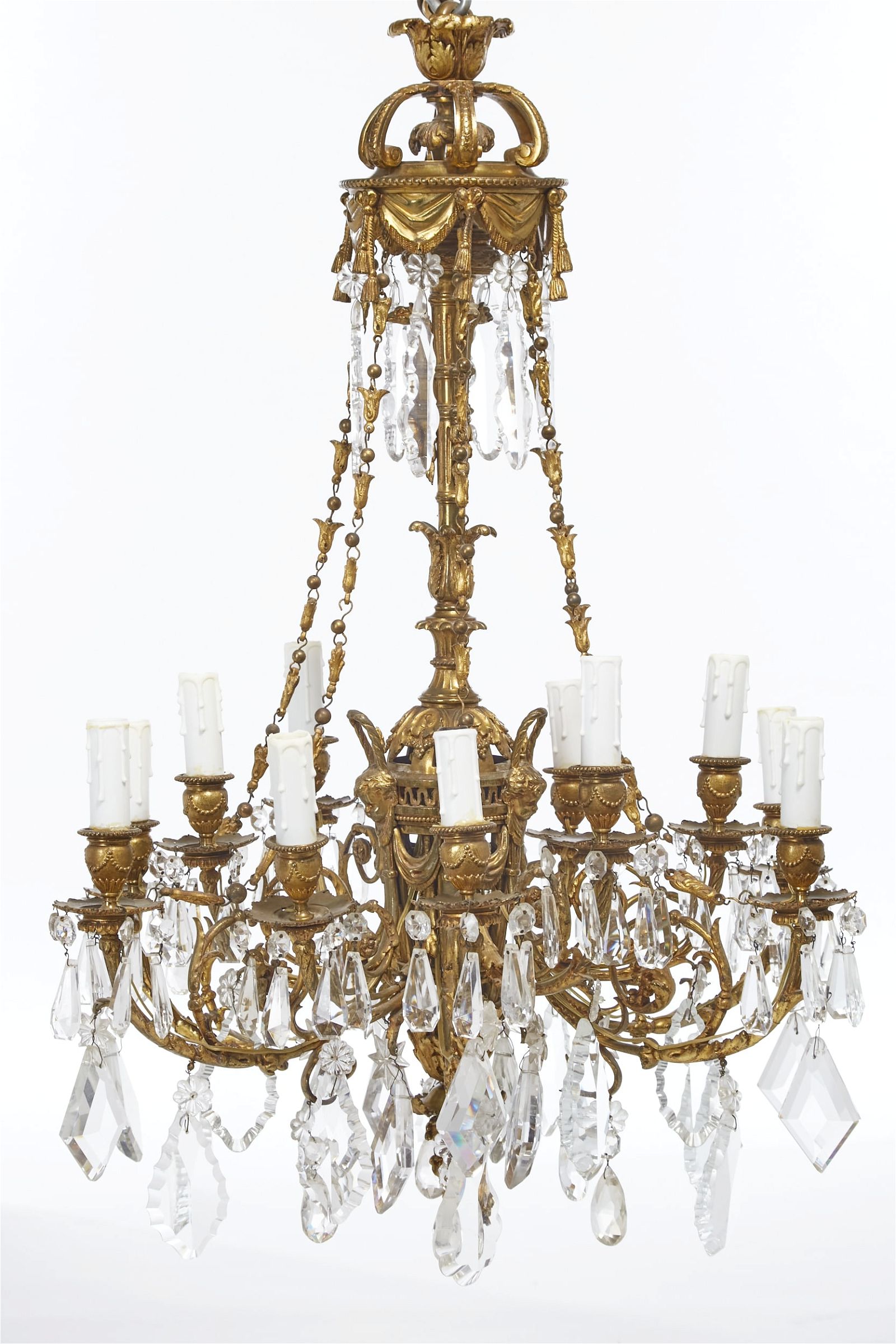 A LOUIS XVI STYLE  TWELVE LIGHT