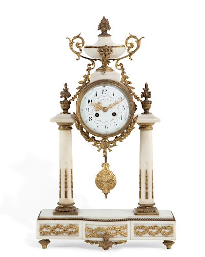 A LOUIS XVI STYLE WHITE MARBLE