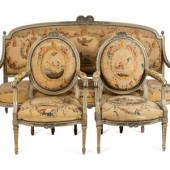 A Louis XVI Tapestry-Upholster