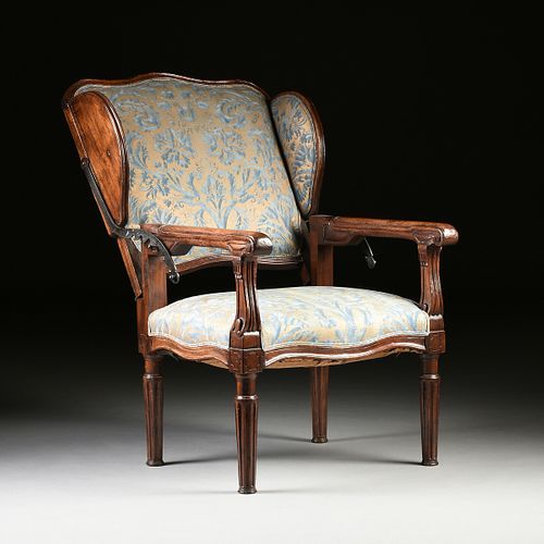 A LOUIS XVI UPHOLSTERED AND