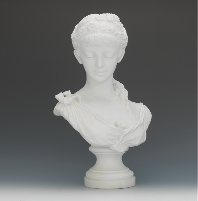 A Lovely Parian Portrait Bust of