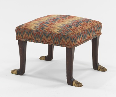 A Low Bench with Bargello