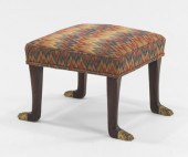 A Low Bench with Bargello Upho