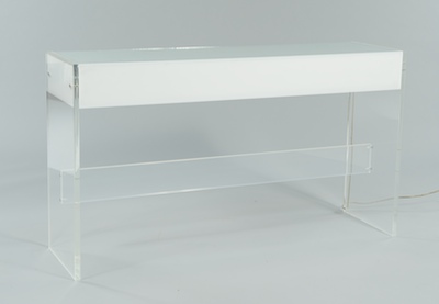 A Lucite Console Table