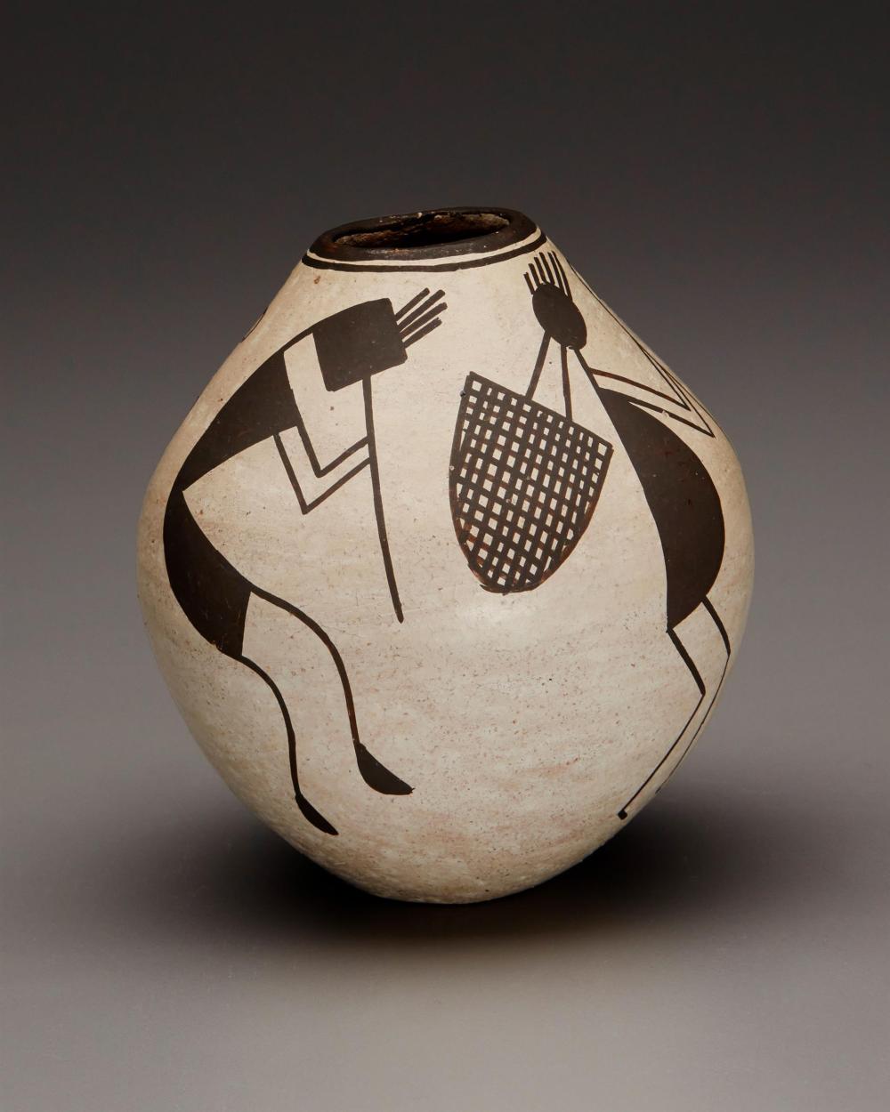 A LUCY LEWIS ACOMA POTTERY VASEA