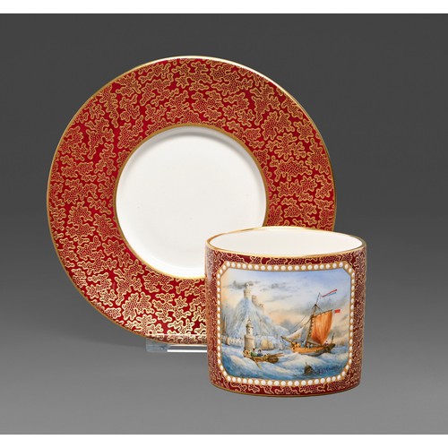 A Lynton cabinet coffee and saucer,