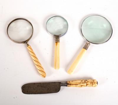 A magnifying glass with spirally