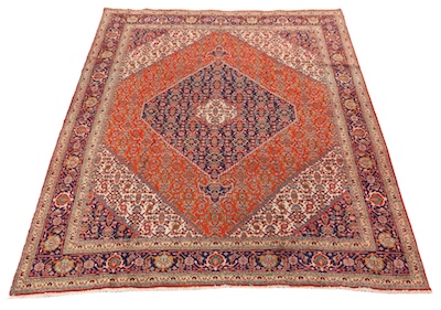 A Mahi Tabriz Carpet Diamond shaped