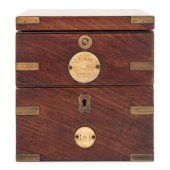 A Mahogany and Brass Cased Shi