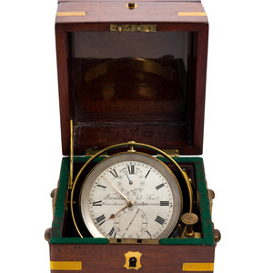 A Mahogany and Brass Mounted