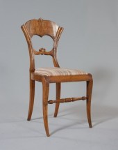 A Mahogany and Burled Wood Ven