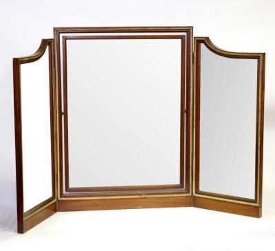 A mahogany and gilt metal mounted