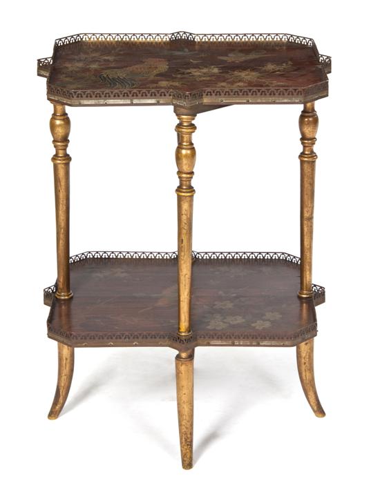 A Mahogany and Parcel Gilt