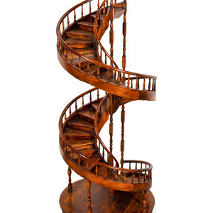 A Mahogany Architectural Spiral