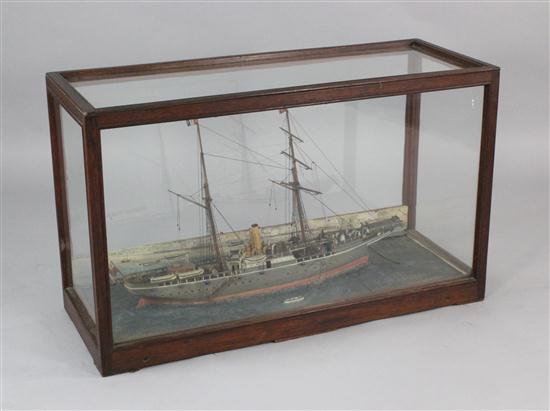A mahogany cased model of a 19th
