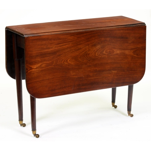 A mahogany drop leaf table, 19th c,