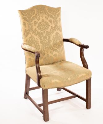 A mahogany Gainsborough armchair of