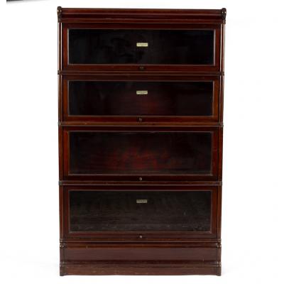 A mahogany Globe-Wernicke bookcase,