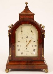 A mahogany musical bracket clo