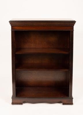 A mahogany open bookcase, 20th