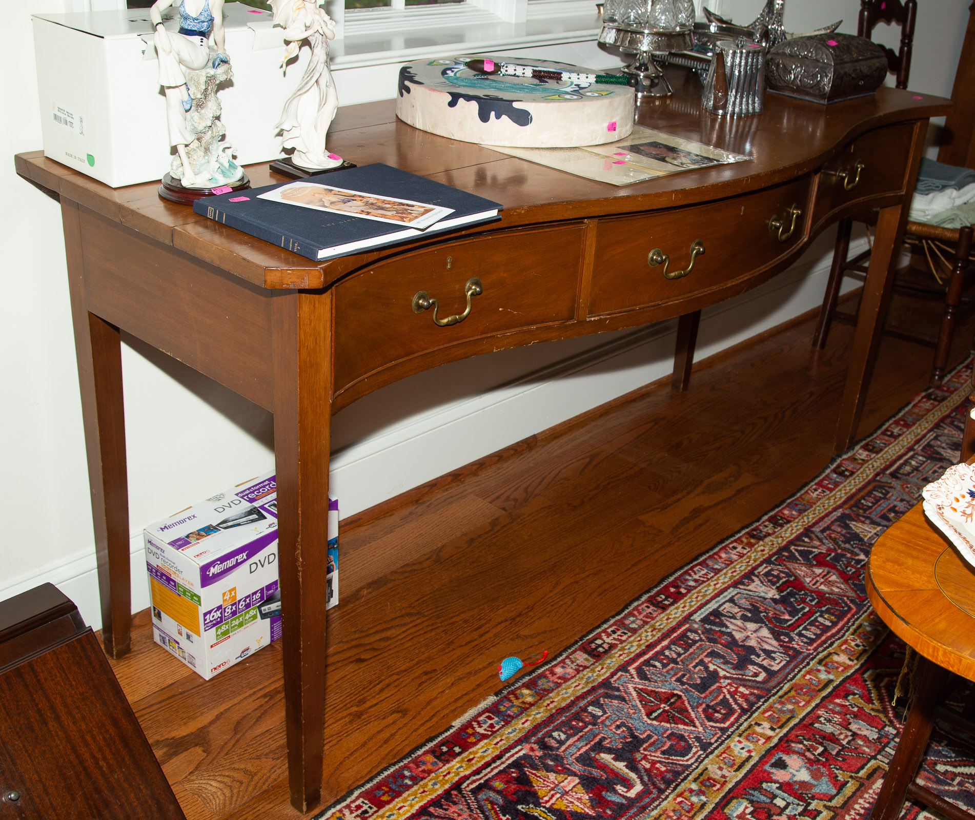 A MAHOGANY SIDEBOARD Late