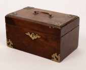 A mahogany tea caddy, now as a