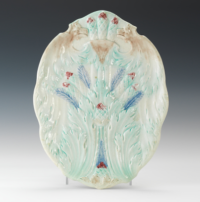 A Majolica Asparagus and