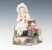 A Majolica Country Girl Cigare