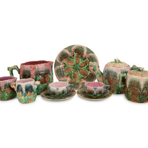 A Majolica Etruscan Tea and