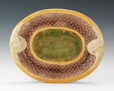 A Majolica Serving Plate by
