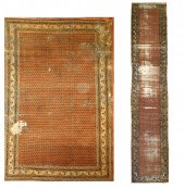 A MALAYER RUG AND A SEREBAND R