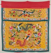 A MALAYSIAN SILK ALTAR CLOTHA