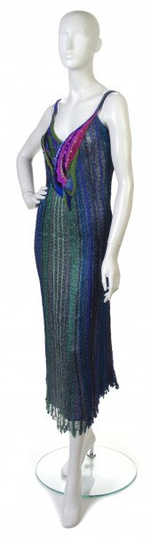 A Mali Green and Blue Knit Coc