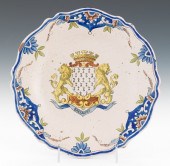 A Malicorne Faience Armorial P