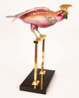 A Mangani porcelain cockatoo, for