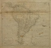 A MAP OF SOUTH AMERICA, ENGRAV