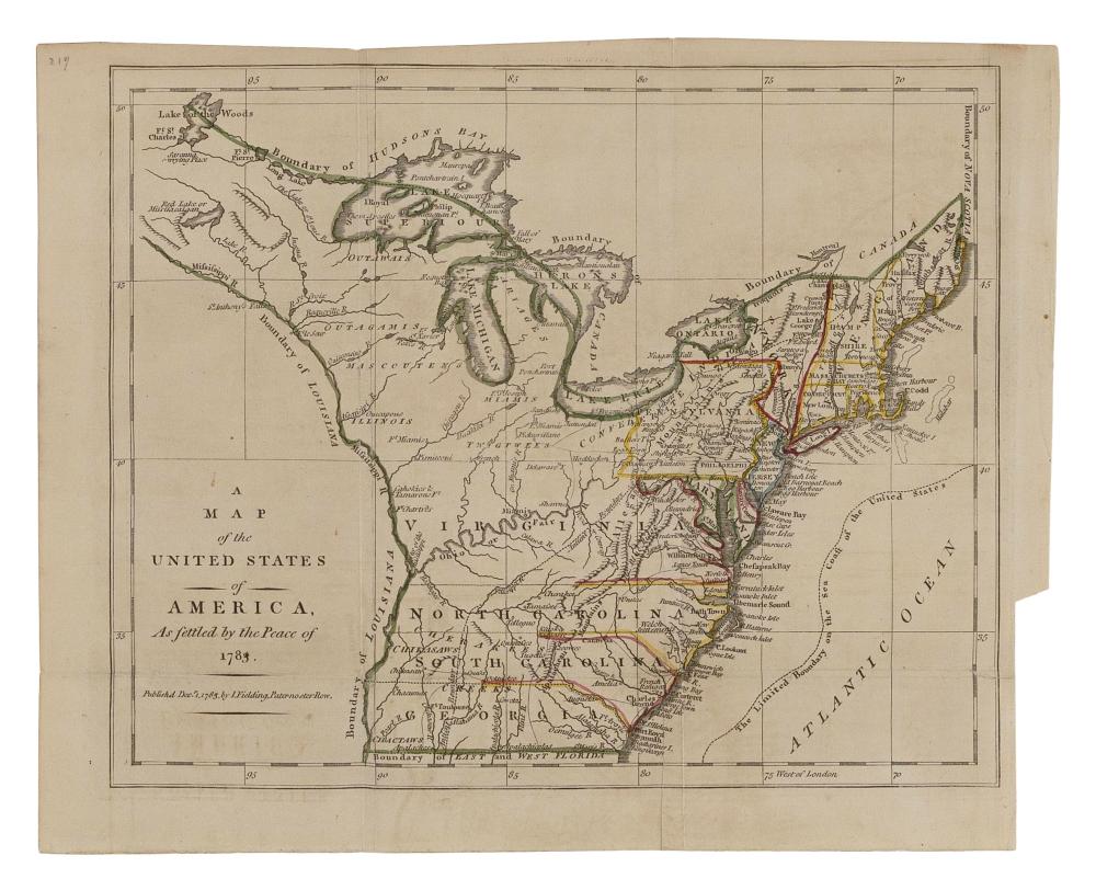 "A MAP OF THE UNITED STATES OF