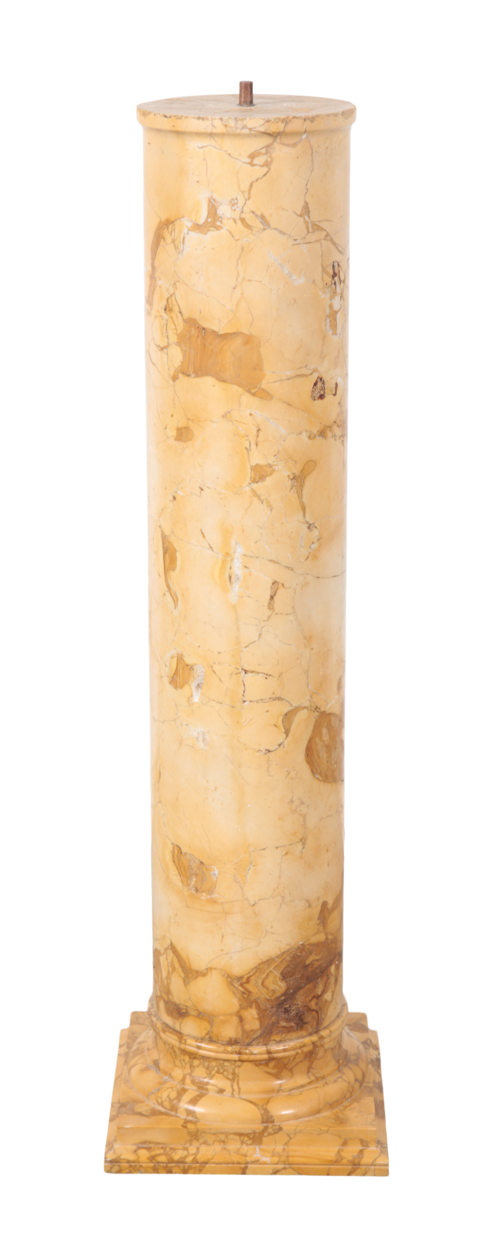 A MARBLE COLUMNAR PLINTH 20th