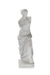 A MARBLE SCULPTURE OF THE VENU