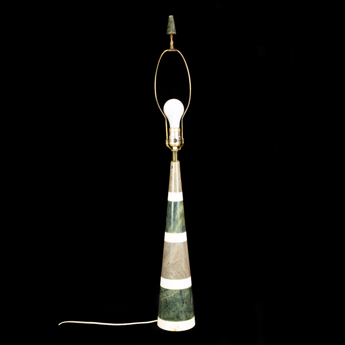A MARBLE TABLE LAMP A Marble marble